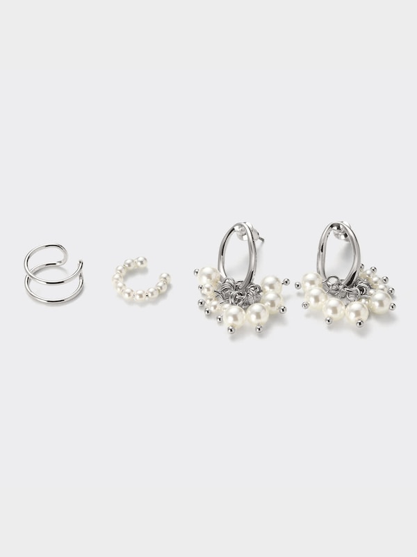 パールピアス&イヤーカフセット