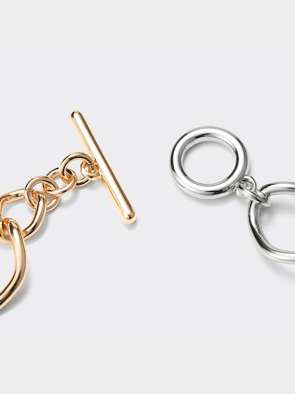 メタル&チェーンブレスレット