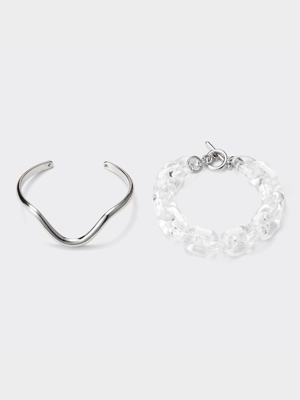 メタル&チェーンブレスレット