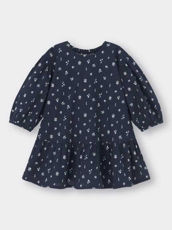 BABY(TODDLER)GIRLSフラワーティアードワンピース(長袖)+E