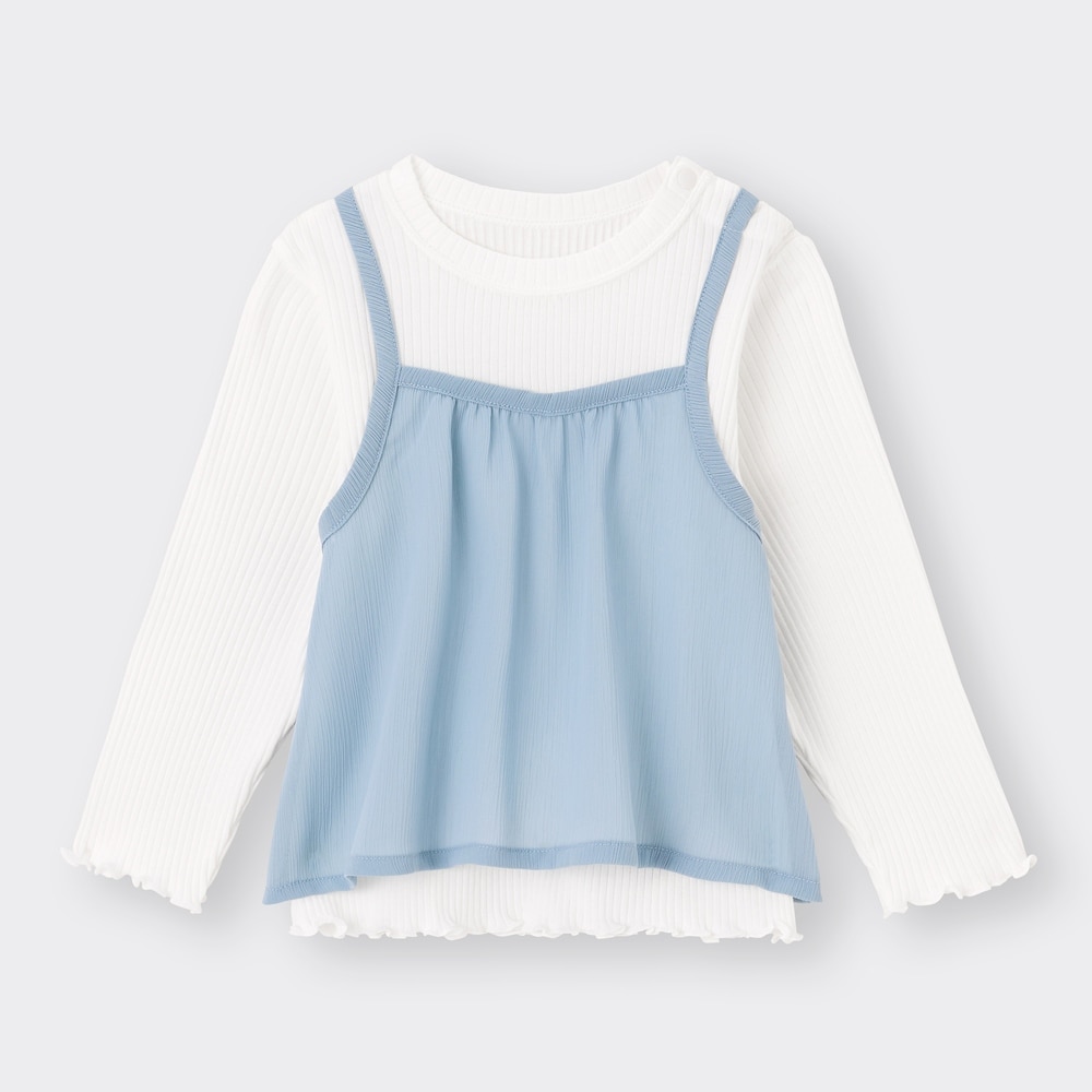 （GU）BABY(TODDLER)GIRLSキャミソールドッキングT(長袖)のサムネイル