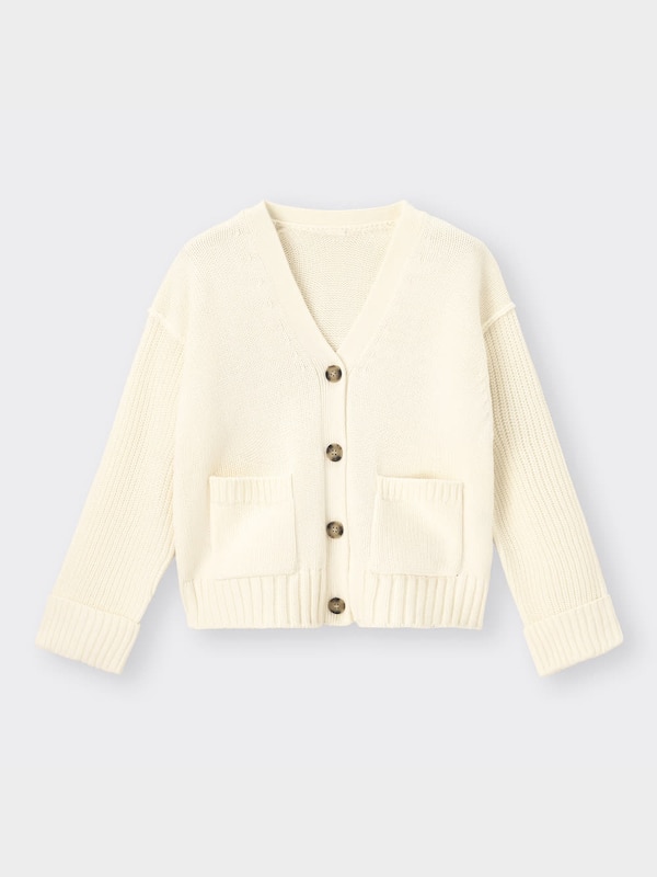 コットンブレンドダブルポケットカーディガン(長袖)