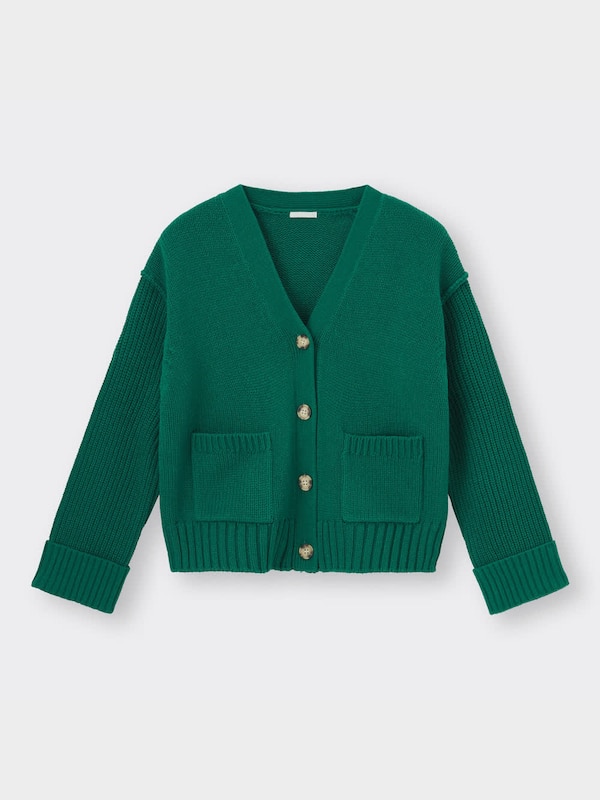 コットンブレンドダブルポケットカーディガン(長袖)