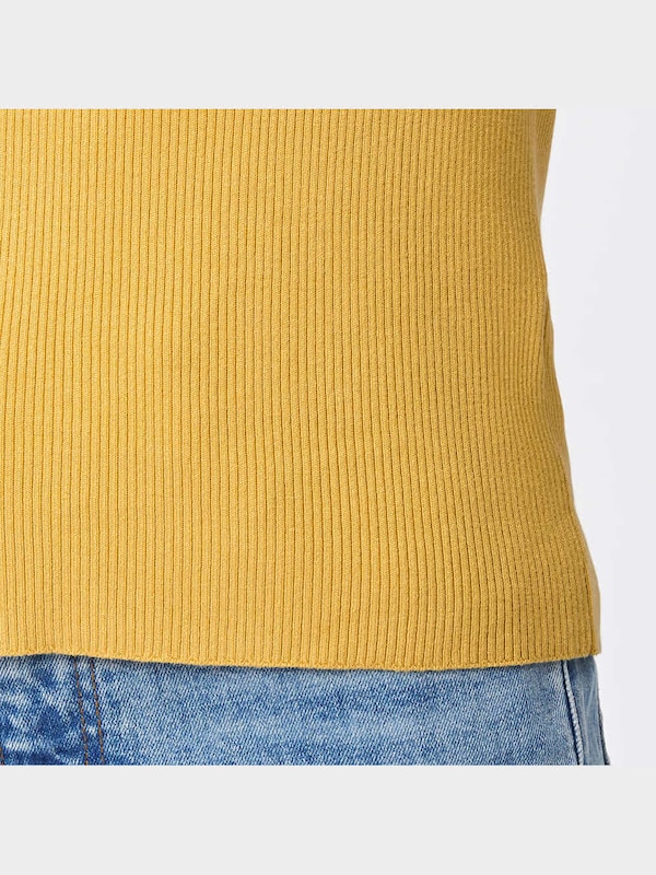 リブバイカラーセーター(長袖)