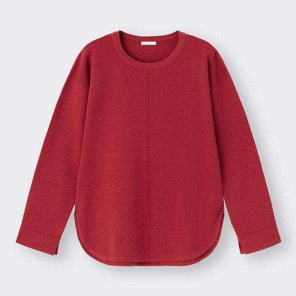 ミラノリブボクシーセーター(長袖)-RED