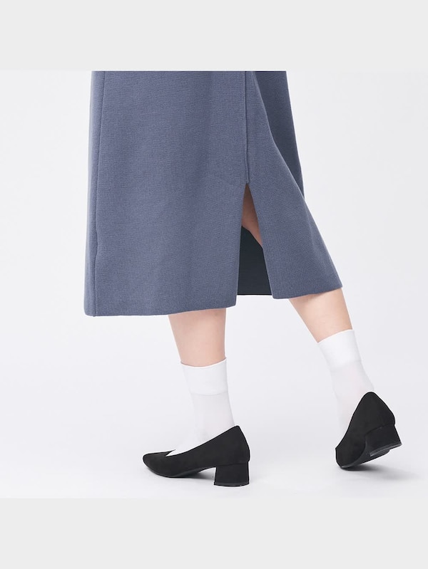 ミラノリブニットジャンパードレス