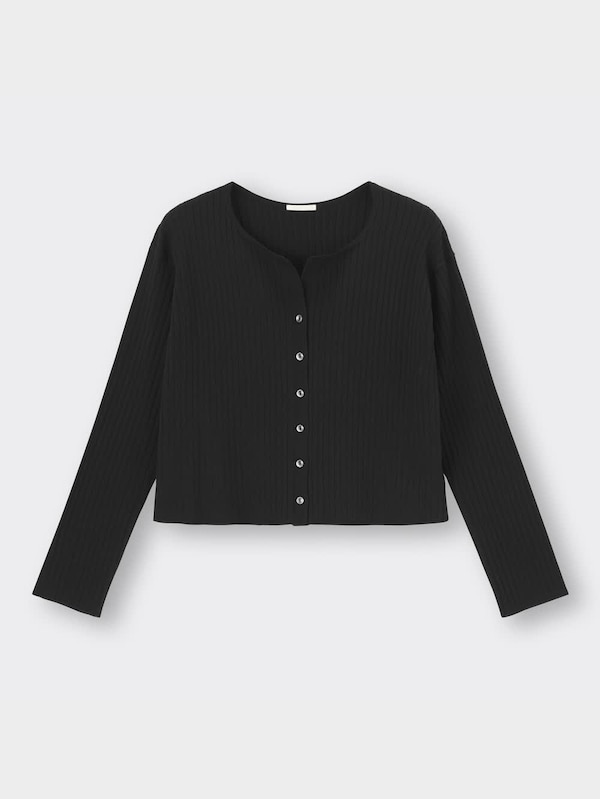 UVカットワイドリブカーディガン(長袖)OSC+EC