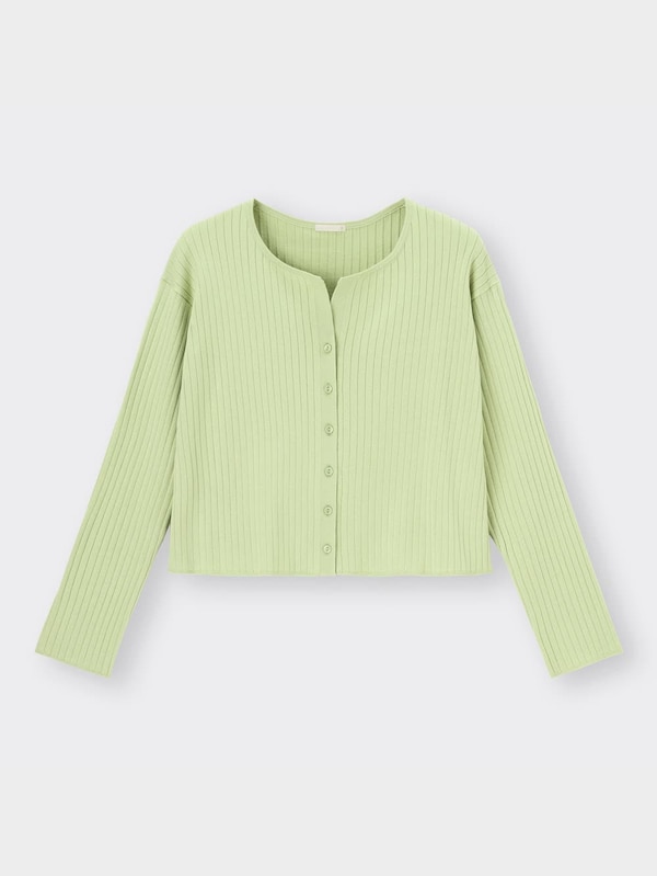 UVカットワイドリブカーディガン(長袖)OSC+EC