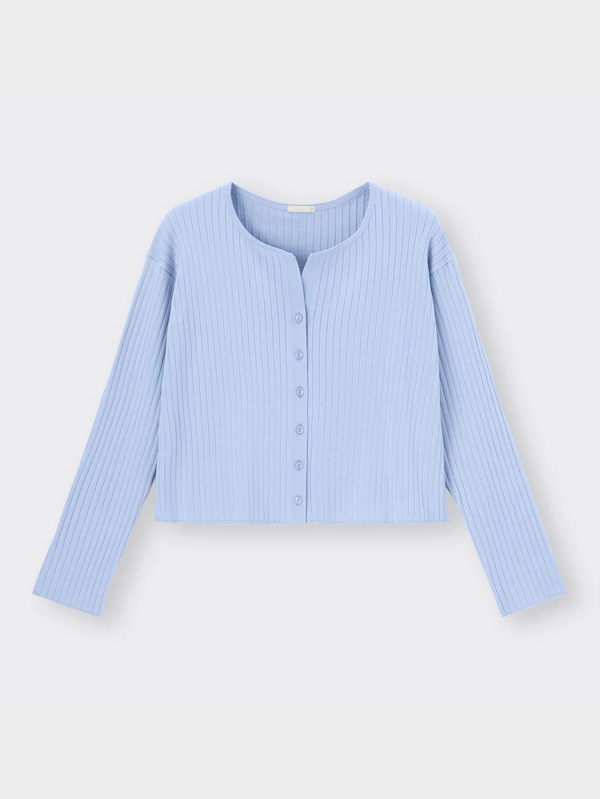 UVカットワイドリブカーディガン(長袖)OSC+EC