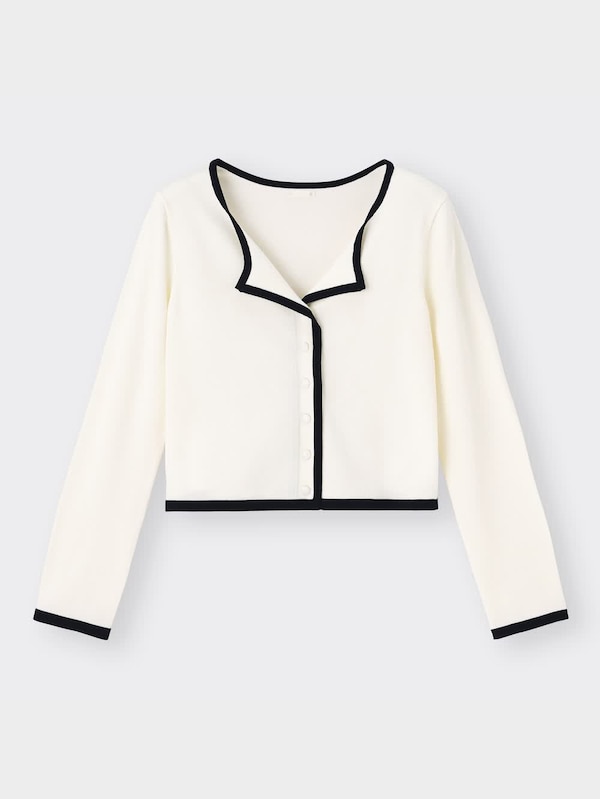 UVカットバイカラーカーディガン(長袖)OSC+EC