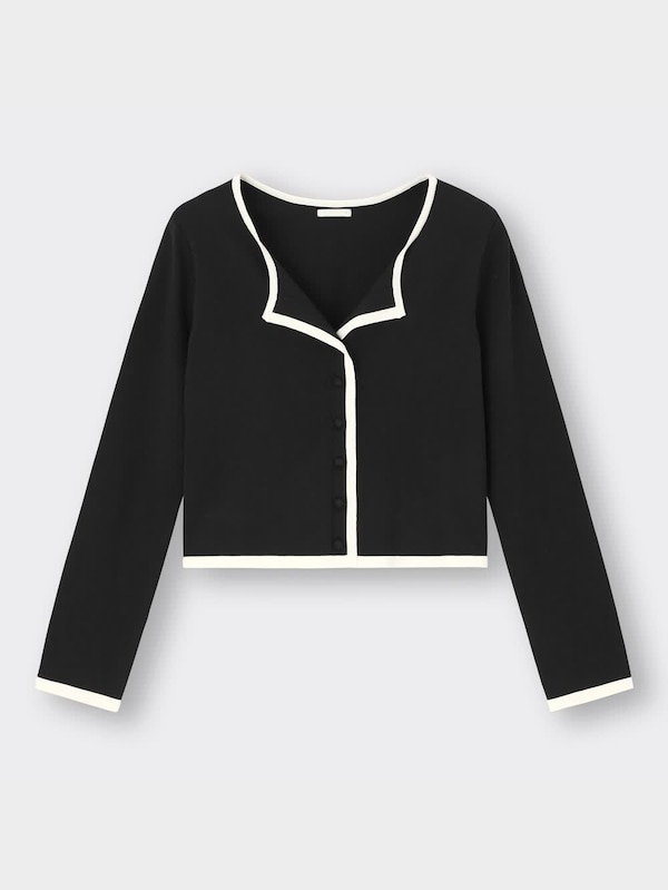 UVカットバイカラーカーディガン(長袖)OSC+EC