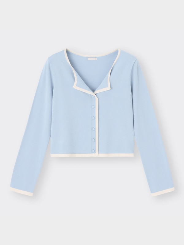 UVカットバイカラーカーディガン(長袖)OSC+EC