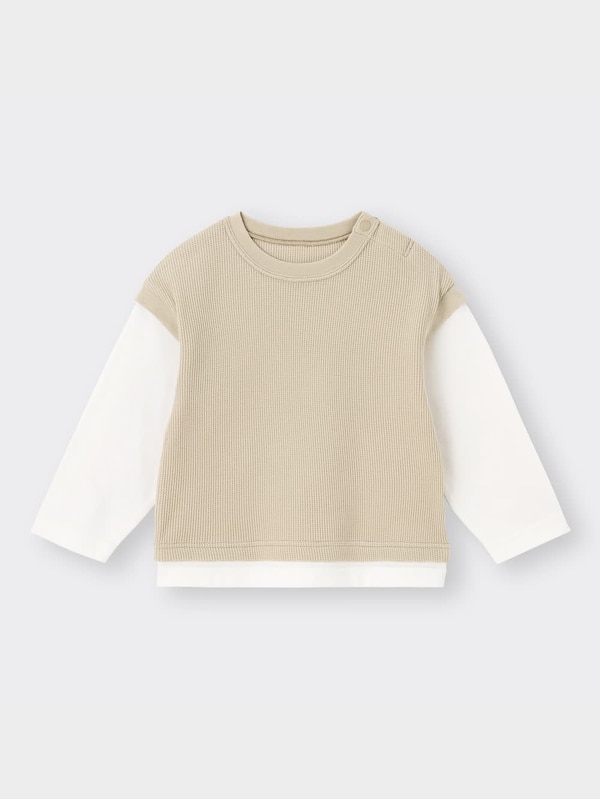 BABY(TODDLER)ベストレイヤードT(長袖)+E