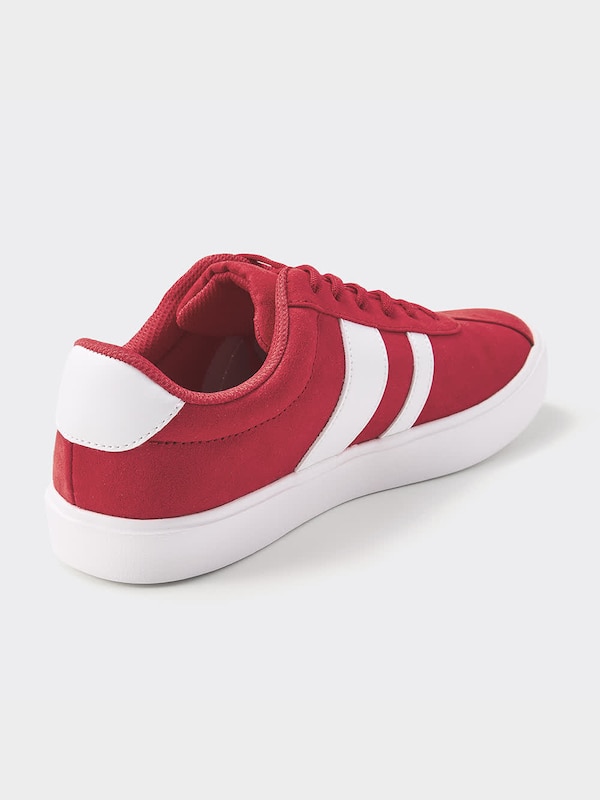 ライトソールスエードタッチスニーカー