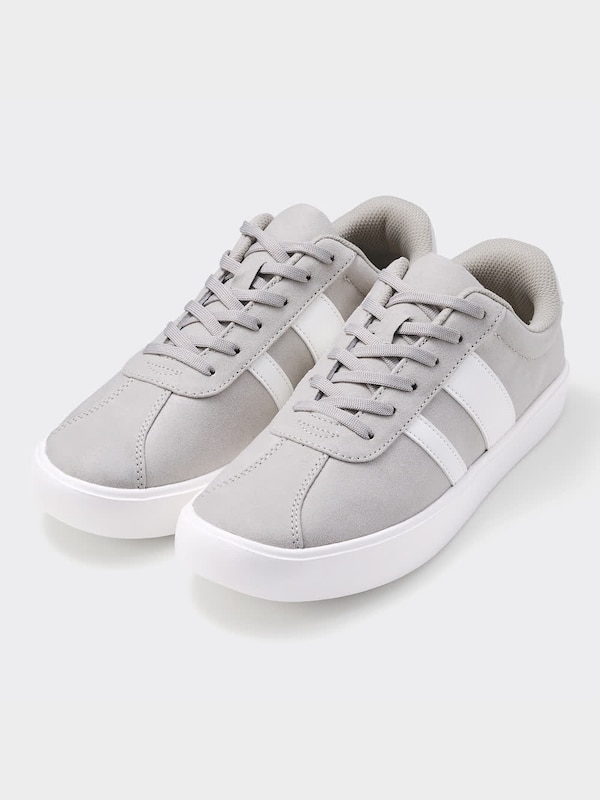 ライトソールスエードタッチスニーカー