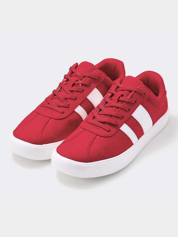 ライトソールスエードタッチスニーカー