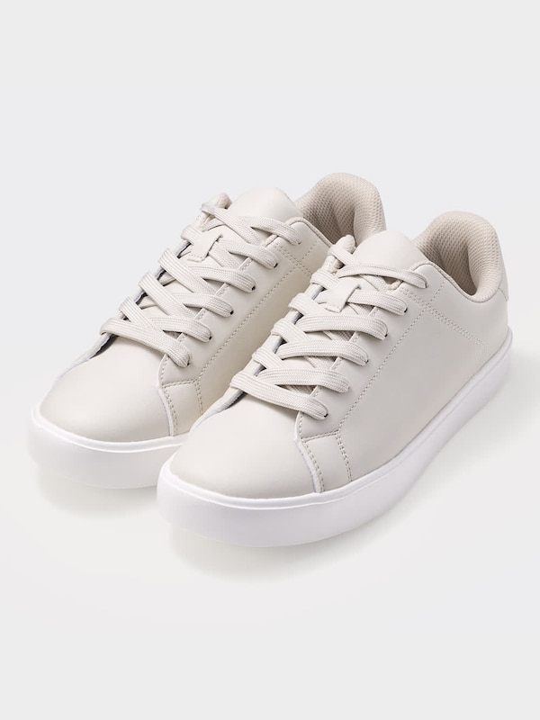 ライトソールレザータッチスニーカー+E