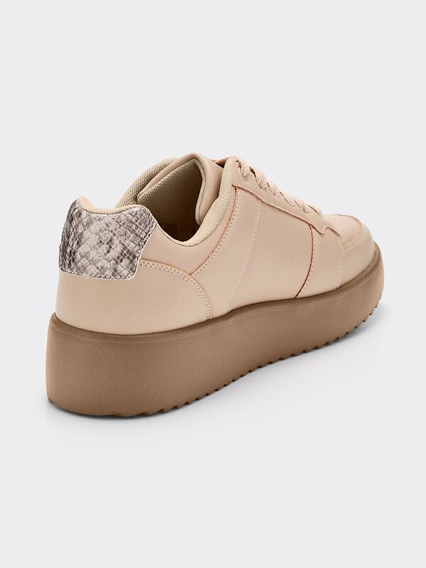 ボリュームソールコートスニーカー