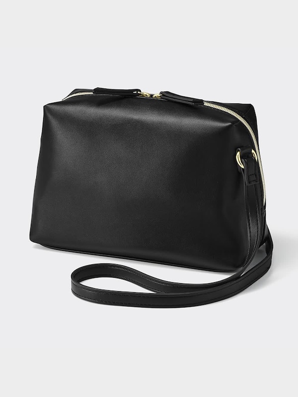 ライト&ソフトレザータッチショルダーバッグ