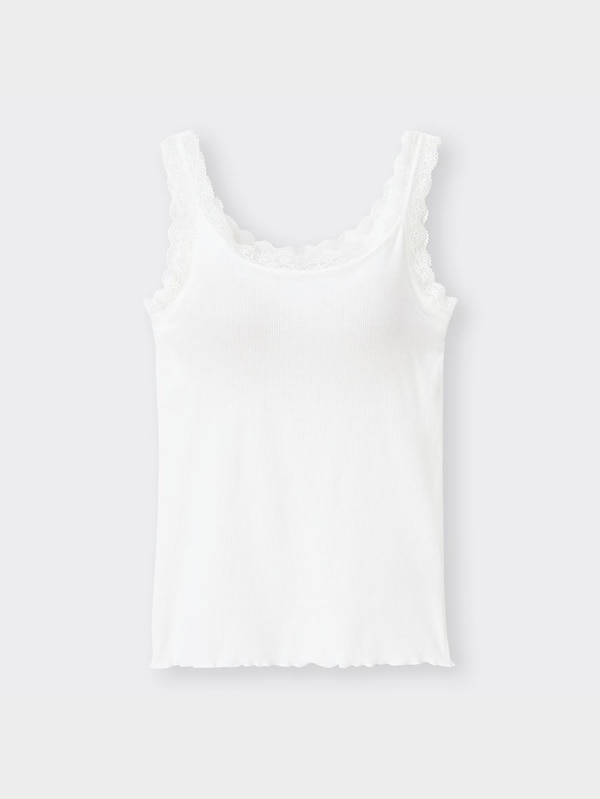 ブラフィールリブレースタンクトップ