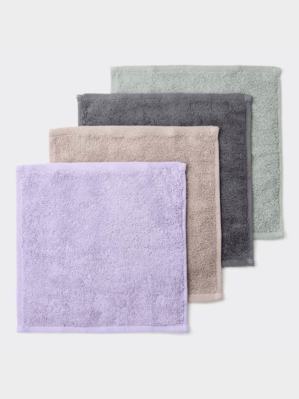 オーガニックコットンミニタオル4P