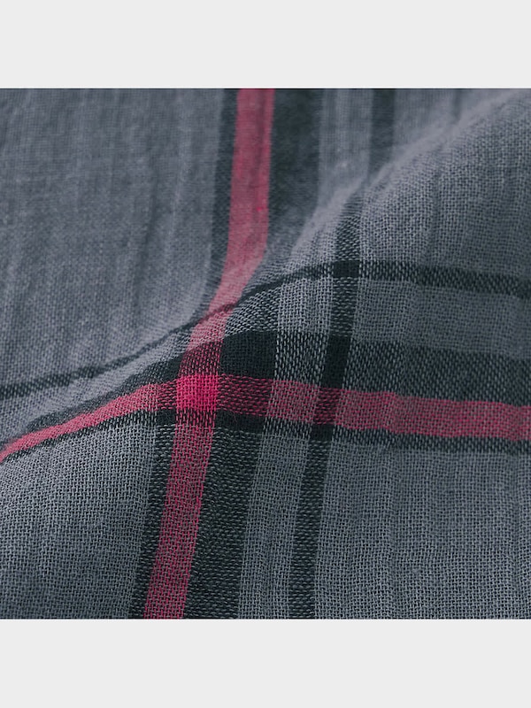 オーガニックコットンパジャマ(長袖)(チェック)+E