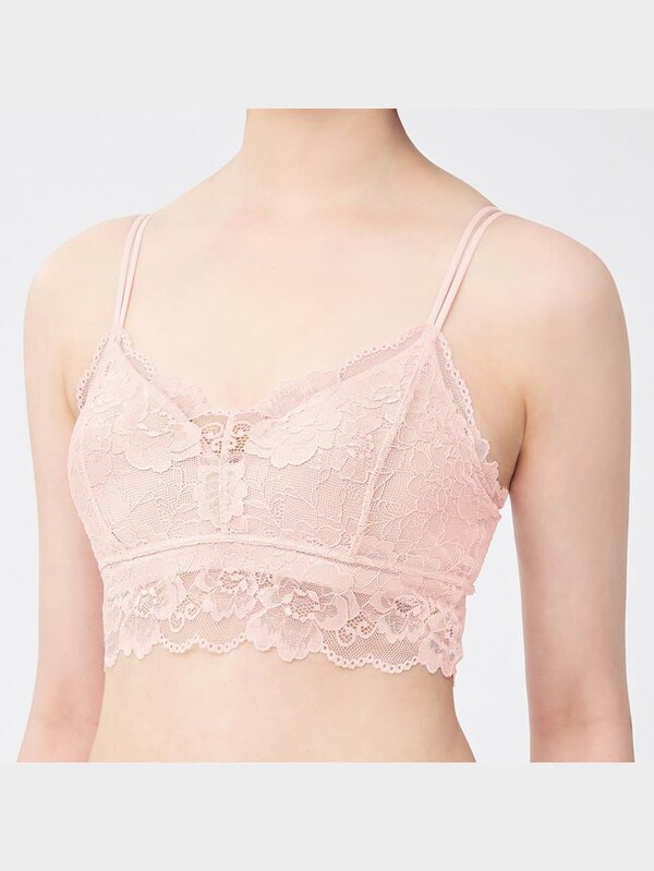ナチュラルサポートブラ(ノンワイヤー)(レース)