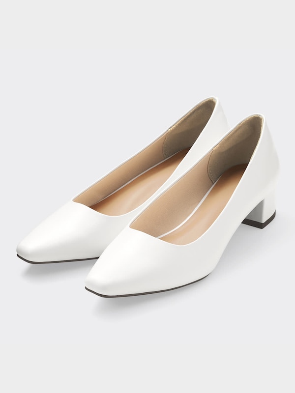 マシュマロローヒールパンプス