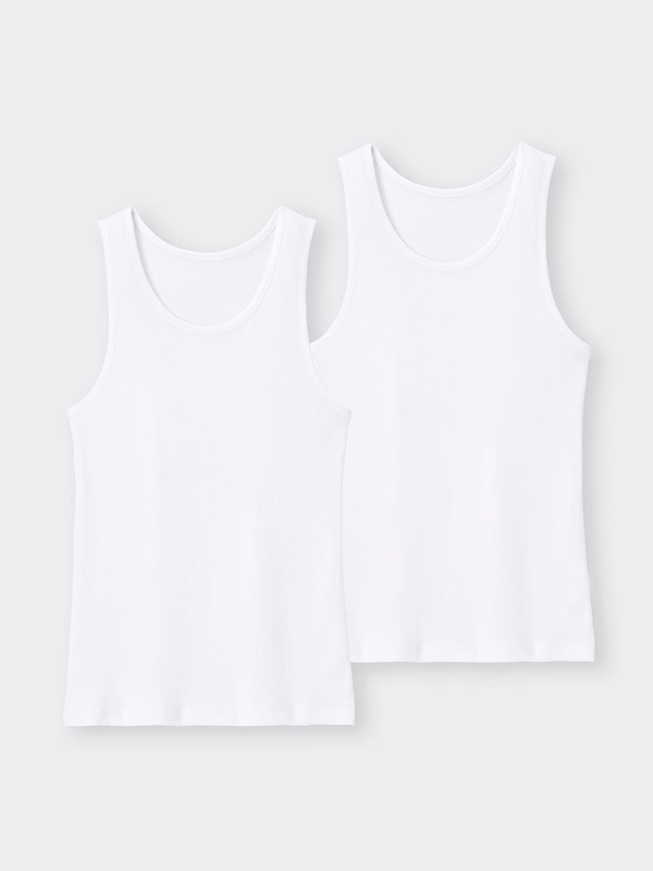 インナーリブタンクトップ2P