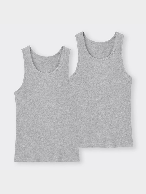 インナーリブタンクトップ2P