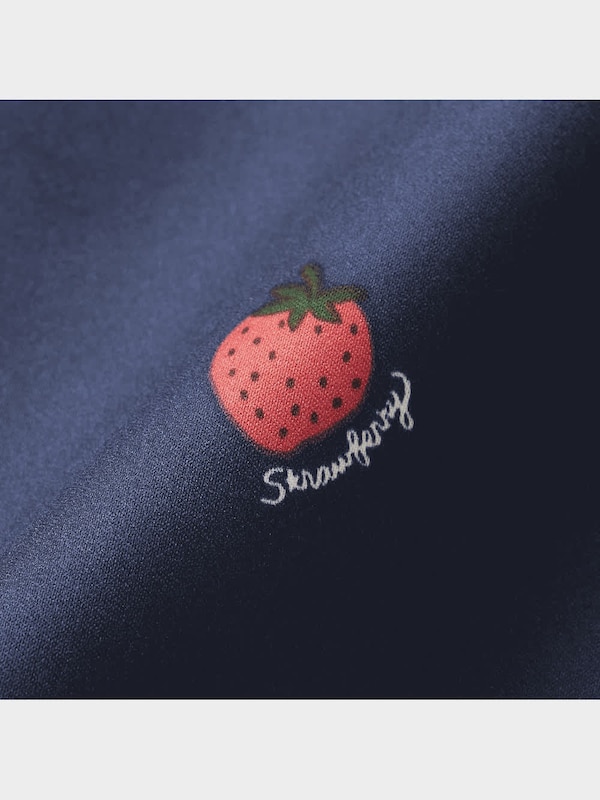 サテンパジャマ(長袖&ロングパンツ)(ストロベリー)