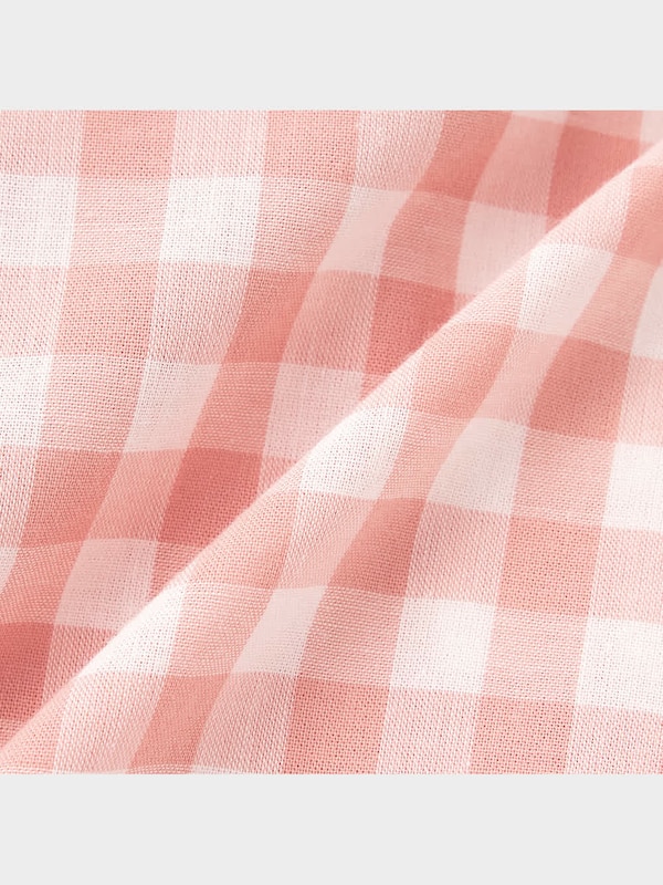 コットンパジャマ(半袖&ショートパンツ)(ギンガム)