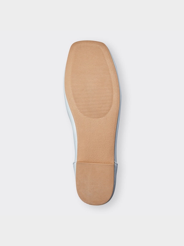 ギャザーシフォンフラットシューズ