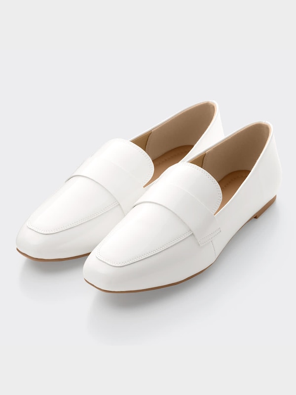 シフォンフラットローファー+E