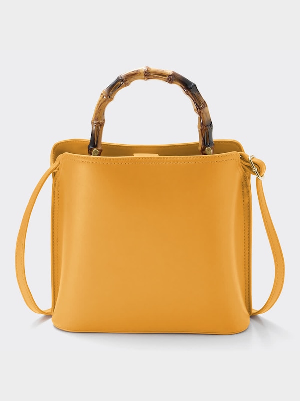 バンブーハンドルバッグ+E