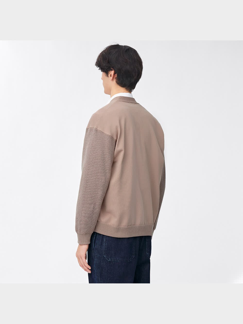 GU公式 | リラックスフィットコンビネーションカーディガン(長袖)