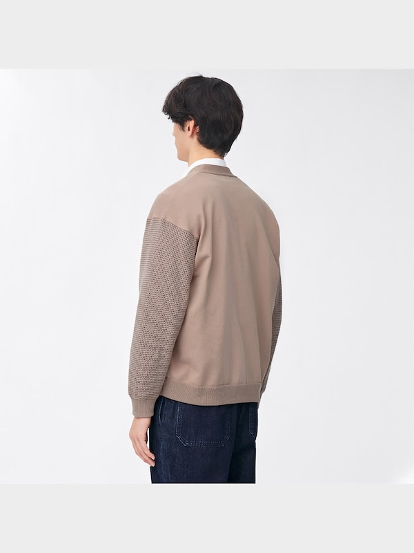 リラックスフィットコンビネーションカーディガン(長袖)