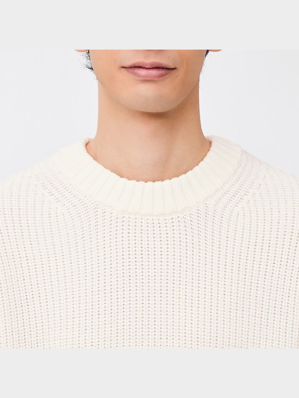 GU公式 | ワイドフィット畦セーター(長袖)