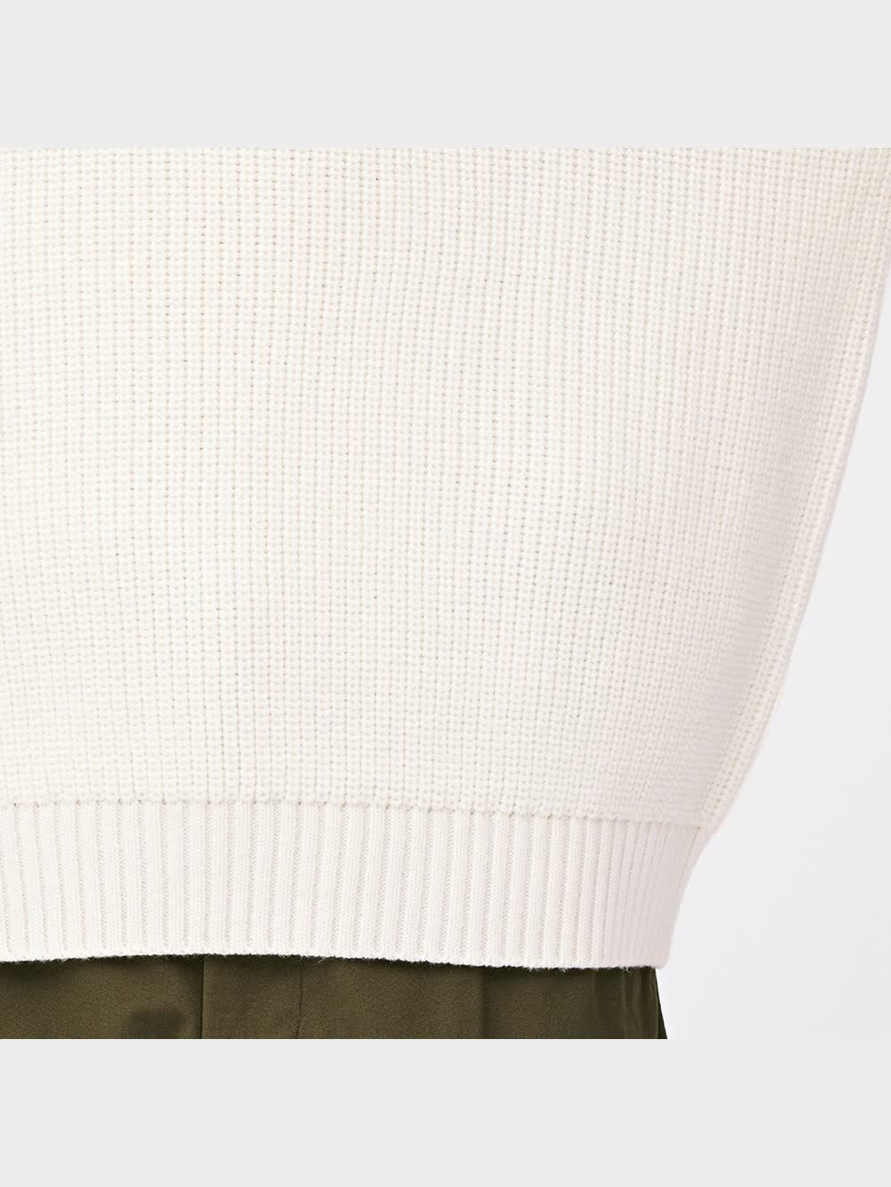 GU公式 | ワイドフィット畦セーター(長袖)