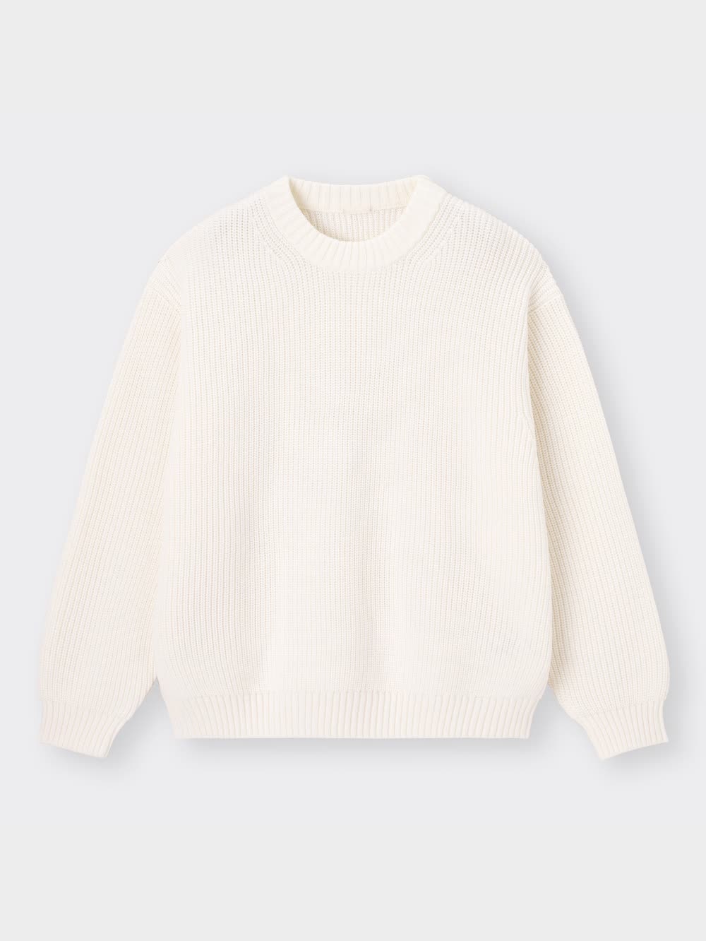 GU公式 | ワイドフィット畦セーター(長袖)