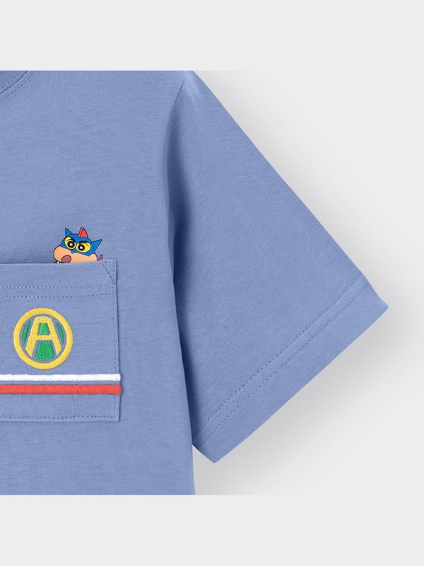 KIDS(男女兼用)グラフィックT(半袖) CRAYON SHINCHAN 2+X