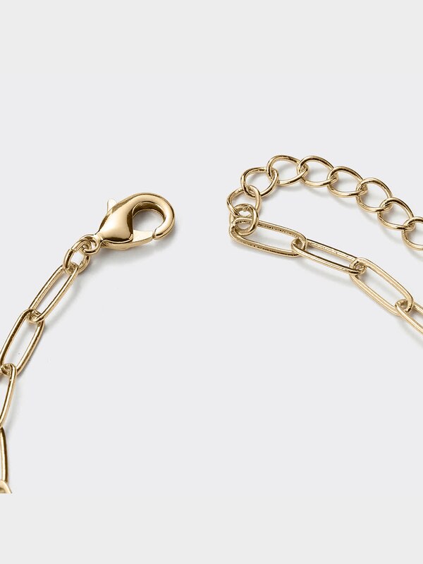 クリア&メタルチェーンブレスレット