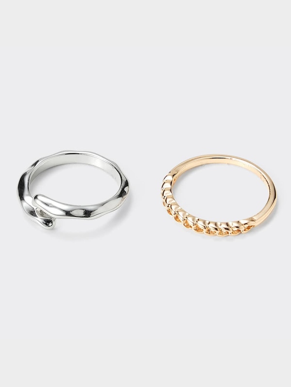 クリア&メタルリングセット4P