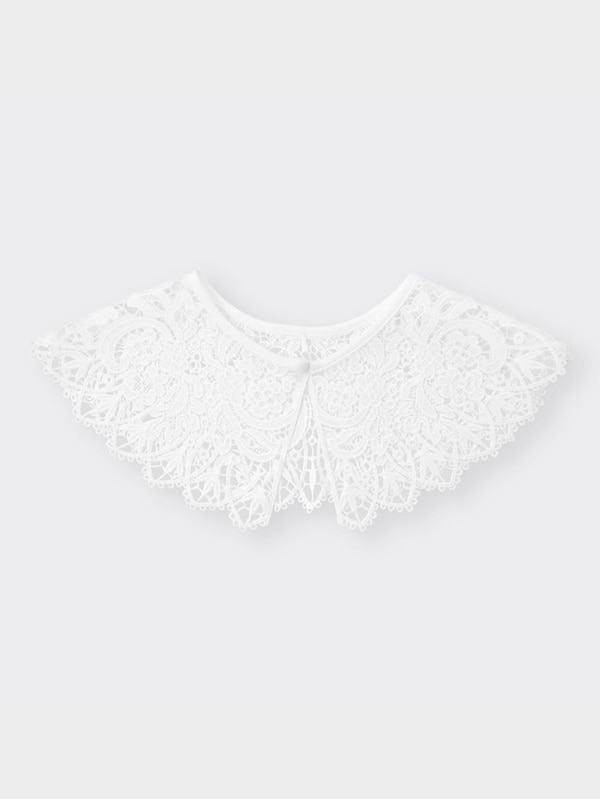 刺繍レース付け襟