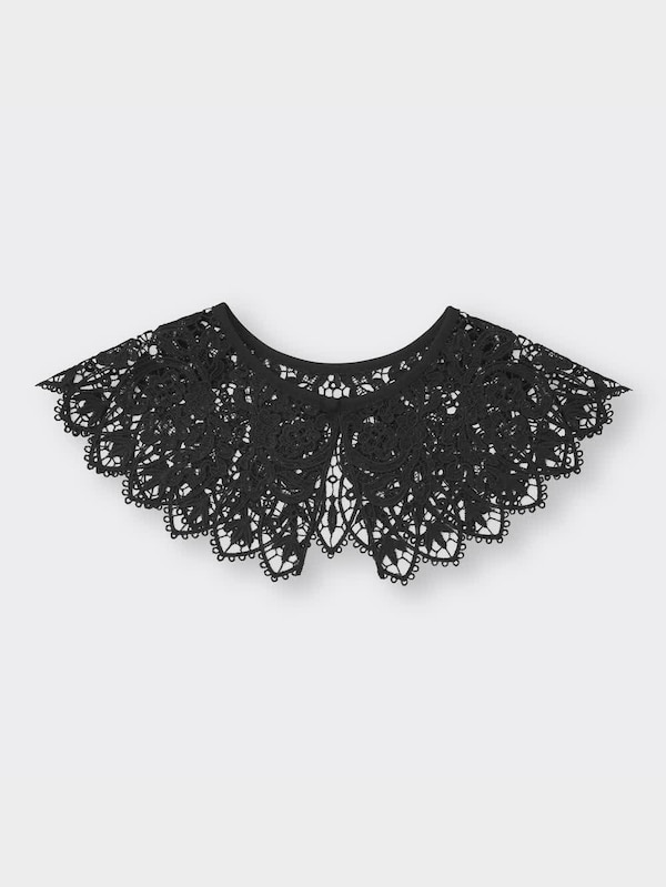 刺繍レース付け襟