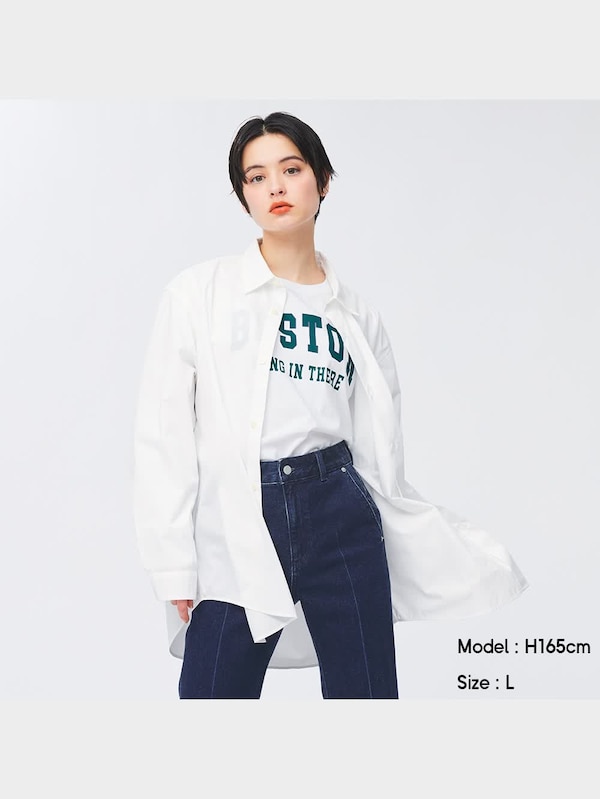 ブロードリラックスフィットシャツ(長袖)