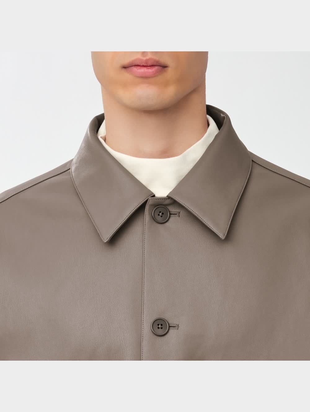 GU公式 | フェイクレザーオーバーサイズCPOシャツ(長袖)NT+X