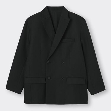 Gu公式 オーバーサイズダブルブレストジャケットnt E セットアップ可能 ファッション通販サイト