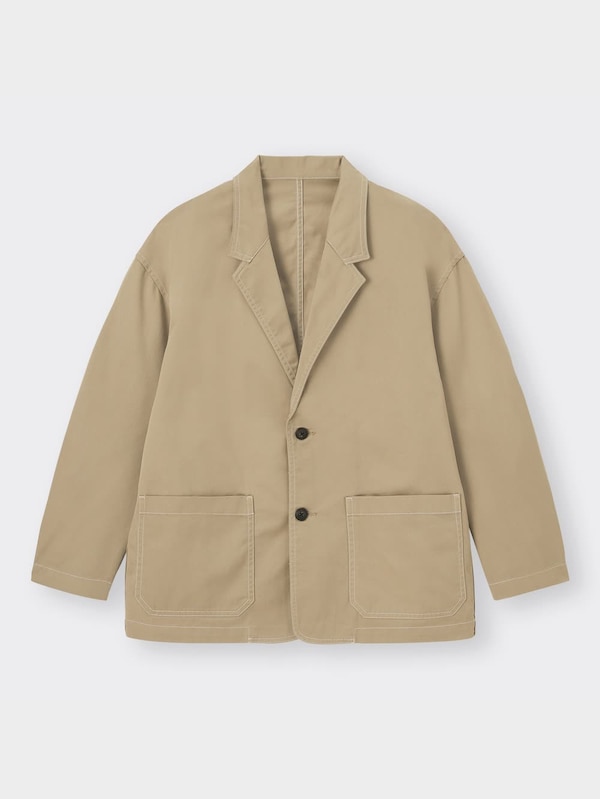 ツイルオーバーサイズジャケットNT+E(セットアップ可能)