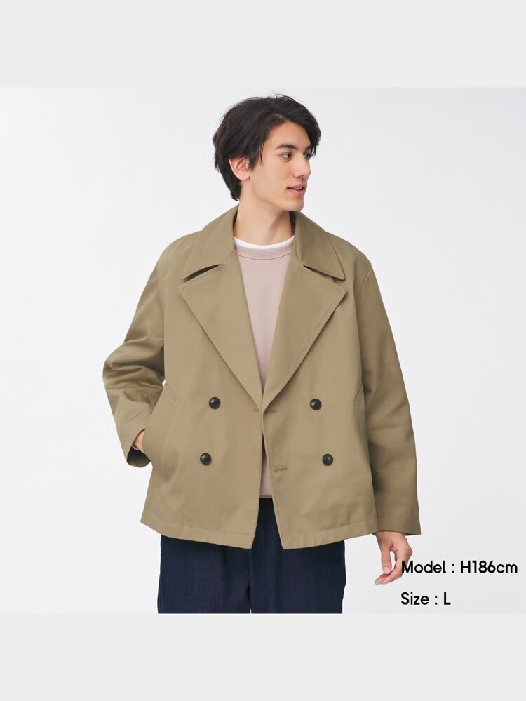 GU公式 | オーバーサイズショートピーコートNT+E